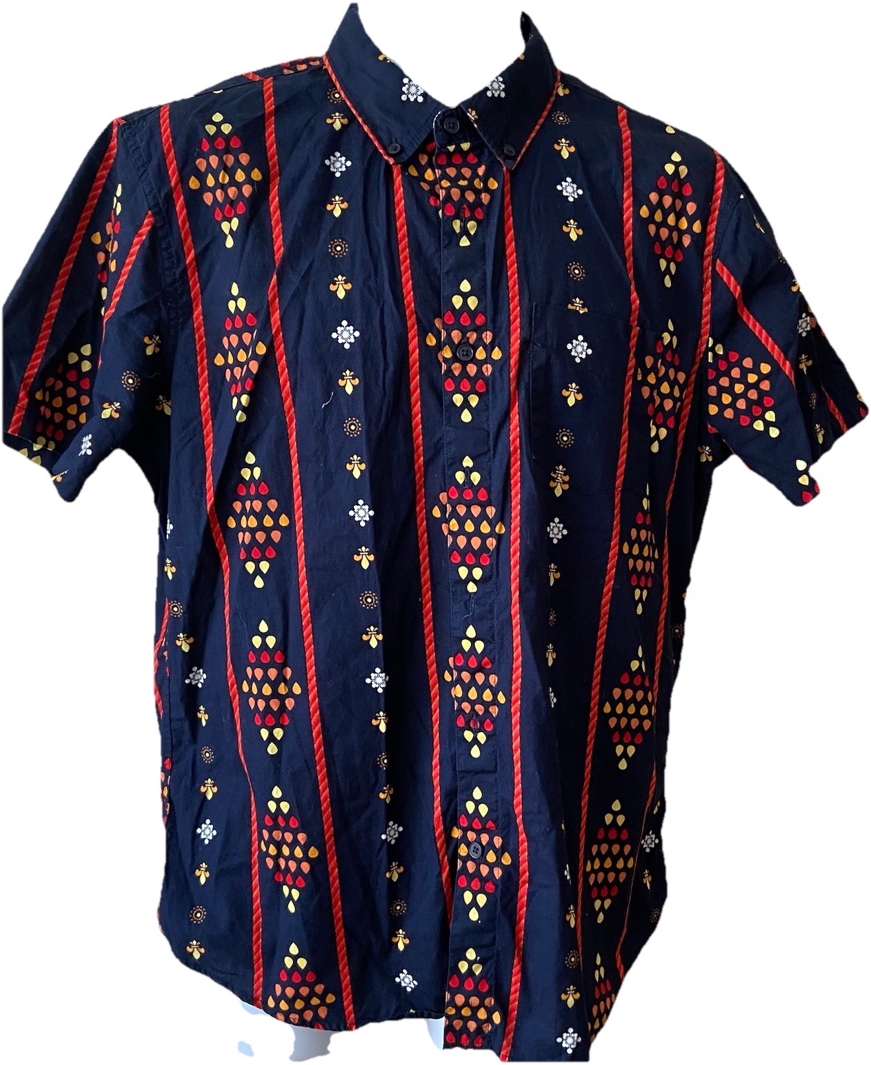 Sovereign Code Multicolor Short Sleeve Button-Up … - image 1