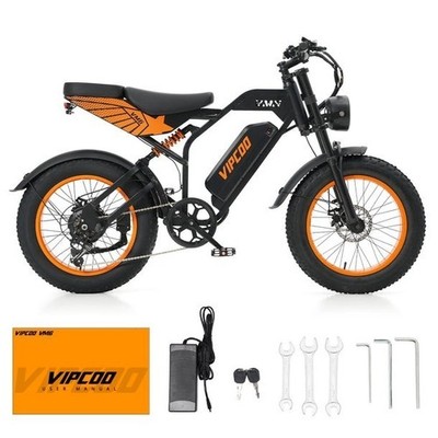 VIPCOO E-MTB 20 Zoll Elektrofahrrad 48V 18,2Ah E-Motorrad Fatbike Mountainbike