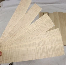 Figured / Curly Maple guitar fingerboard blank fretboard 2.6x19.75" CMF69