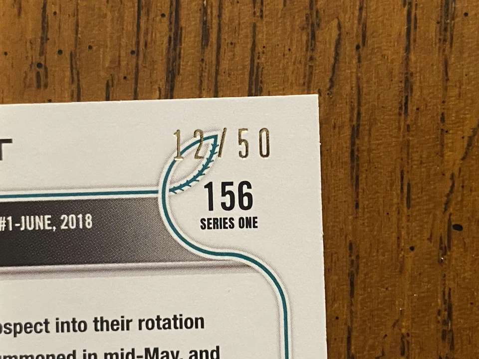 2022 TOPPS 1st EDITION Logan Gilbert FUTURE STARS RED Foil /50 - Image 3 of 3