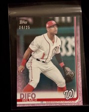 2019 Topps Mini - Wilmer Difo #342 Pink /25 SSP - Washington Nationals