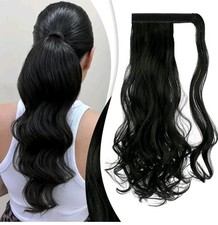 Hair Ponytail Wrap Around Hair Ponytail Extension 1B 22" inch