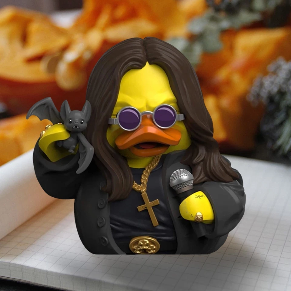 Pato Ozzy Osbourne 1948-2025 Juguetes Adorno Decoración Regalo para Hombres Abuelo Niño Foto 3 de 4