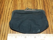 Antique Black Cloth Coin Purse
