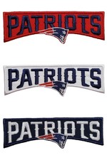 Patriots Logo Embroidered Iron On Patch 4 X 1.25 Rare