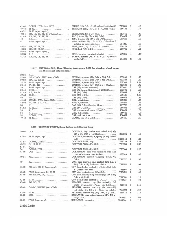 Chevrolet Master Parts Book 1954 1953 1951 1951 1950 1949 1947 1946 Chevy Foto 3 de 4