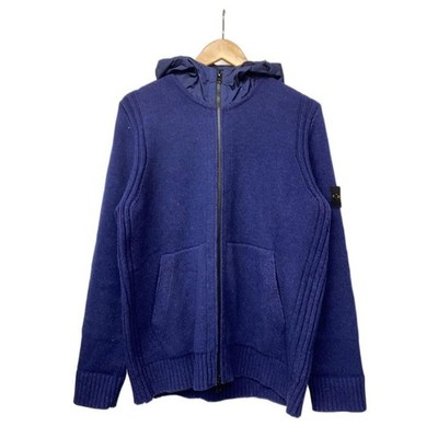STONE ISLAND Zip Hoodie Panel Switching Size XL Wool Jacket Men