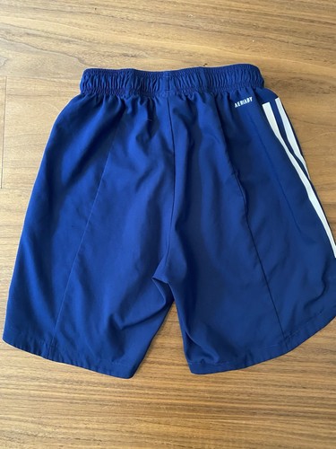 Adidas Athletic Navy Blue Shorts Striped Girls Size XS 5-6 - Picture 2 of 4