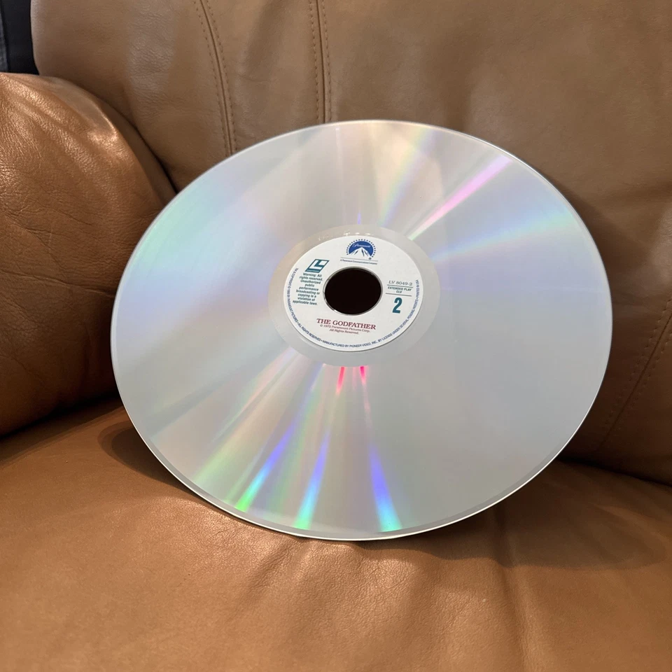 💿 The Godfather LaserDisc (Marlon Brando) 1990 - Extended Play Edition Like New - Image 4 of 4