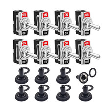 8 Pack Toggle Switch 12v Waterproof Spst On Off 20a Car Rv Boat Switch 8 Pack Toggle Switch 12v Waterproof Spst On Off 20a Car Rv Boat Switch