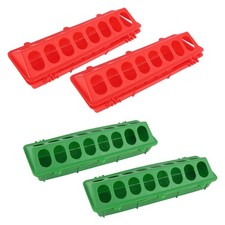 4 Pcs Multi Function Plastic Bird Feeders Chicken Chick Feeding Trough