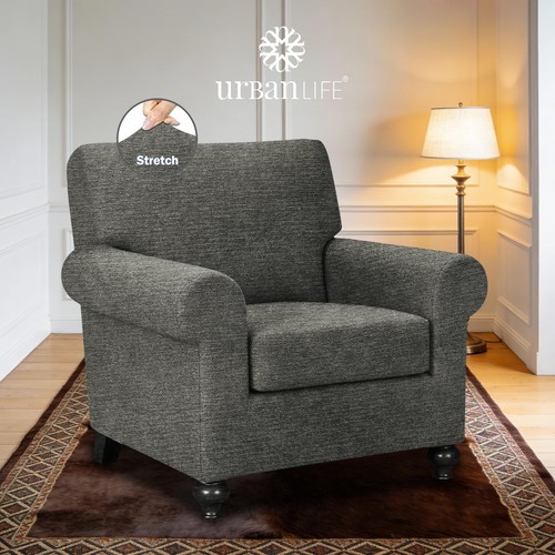 2-Piece Stretch Sofa Slipcover for 1 Cushion Single Seat Sofa, Super Stretch ... - Bild 2 von 9