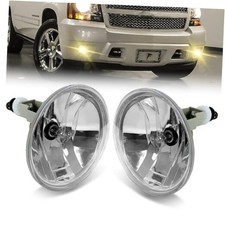 2Pcs Fog Lights Compatible With 2007-2014 Chevy Clear