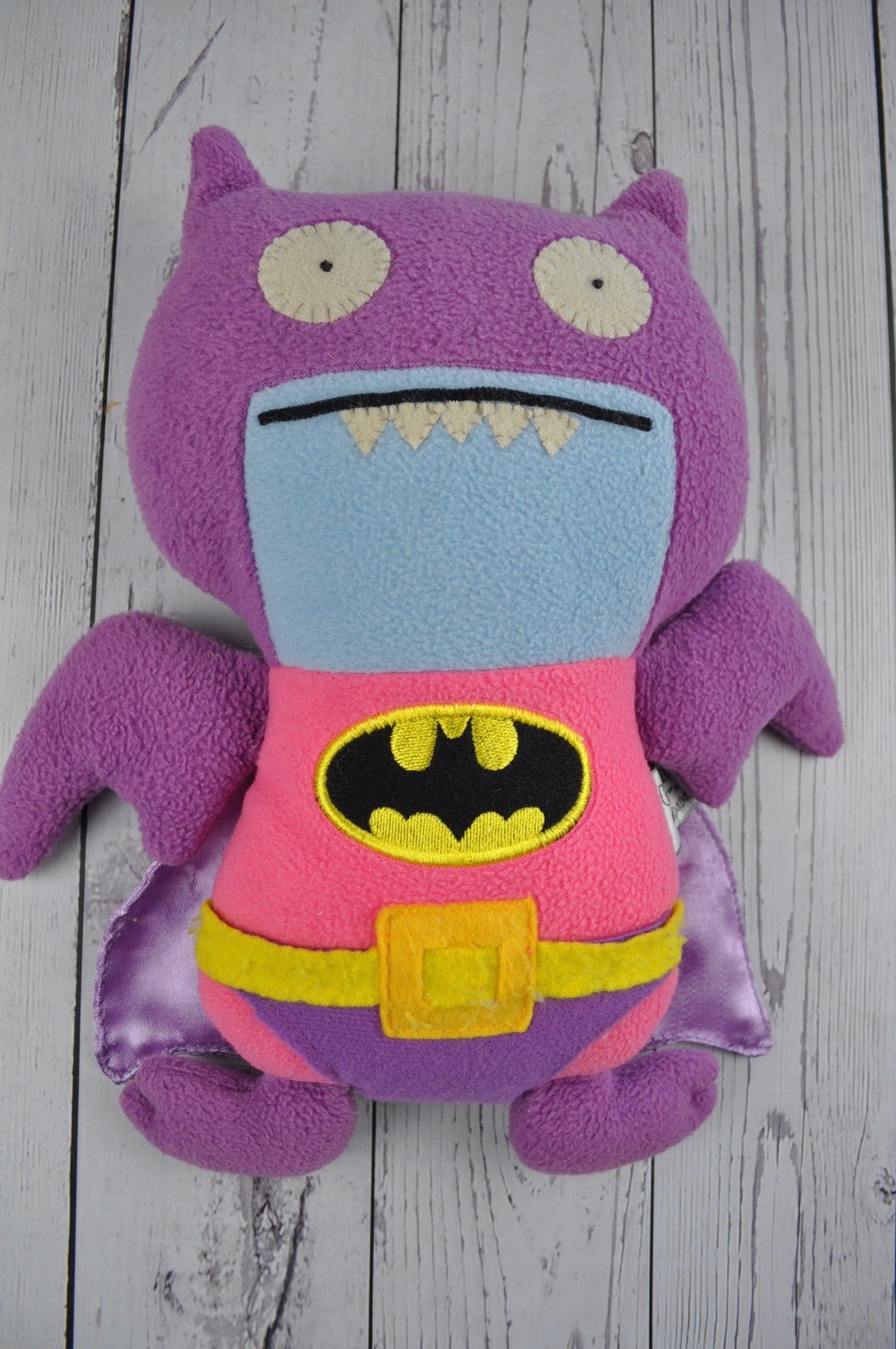GUND DC Comics Ugly Doll Ice-Bat As Batman 10" Plush Uglydoll Pink Purple