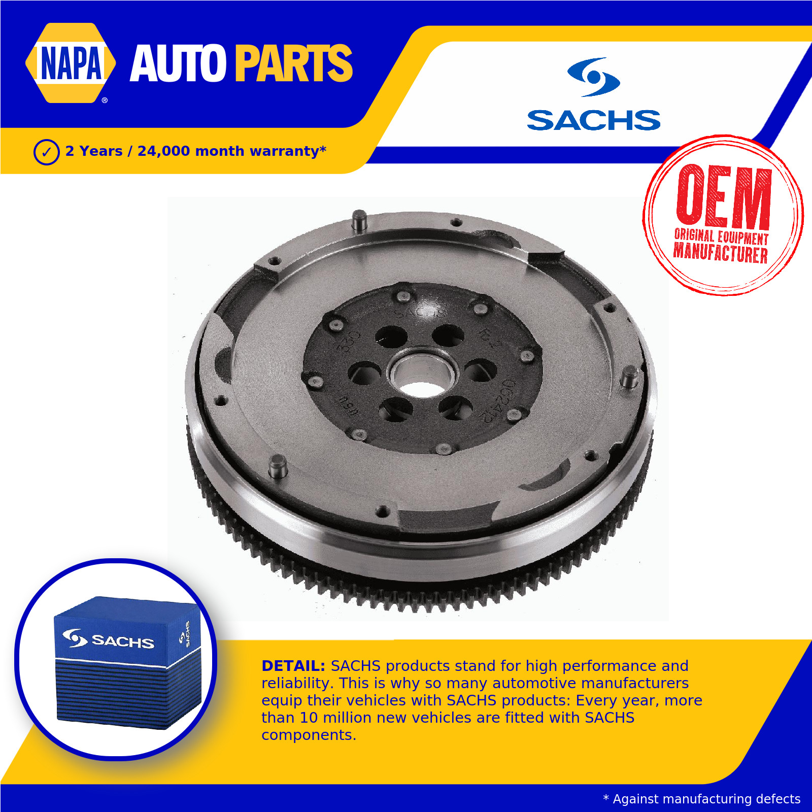 Dual Mass Flywheel DMF 2294002077 Sachs 7568006 21217573046 7560876 7573046 New