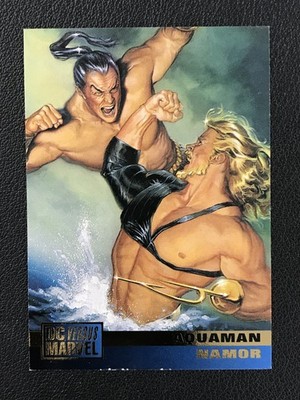 1995 Fleer DC vs. Marvel Comics #46 Aquaman / Namor
