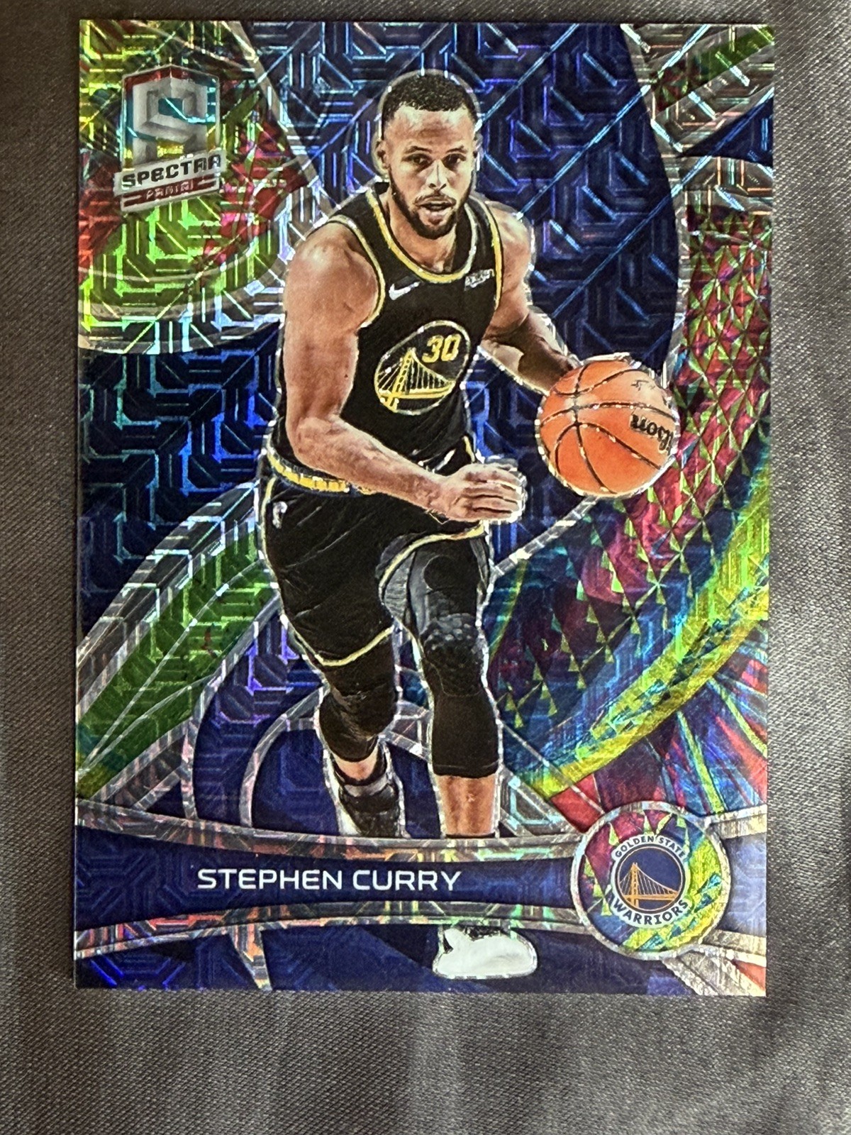 Panini 2021-22 Spectra Stephen Curry #30 Variation Meta Prizm Warriors /25