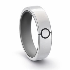 Smart Ring Size 8, Silver, Health Activity Wearable