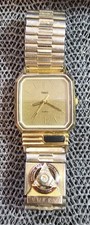 Reloj premio Timex V Cell Pacific Gas & Electric Company 25 años oro 14K de colección