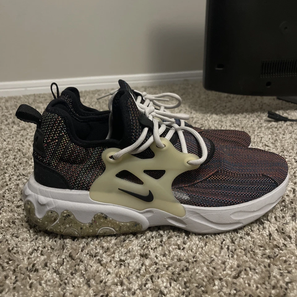 Nike React Presto Flyknit Multi Black SZ 9 - Image 3 of 4
