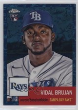 2022 Chrome Platinum Anniversary Toile White & Blue Refractor Vidal Brujan 09j5