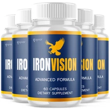 (5 Pack) Iron Vision Pills Support Healthy Eye Function IronVision 300 Capsules