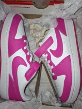 Size 2.5 PS - Nike Court Borough Low Recraft Pink Foam White