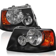 Black Headlights Assembly Lr Pair For 2003-2006 Ford Expedition Black Headlights Assembly Lr Pair For 2003-2006 Ford Expedition