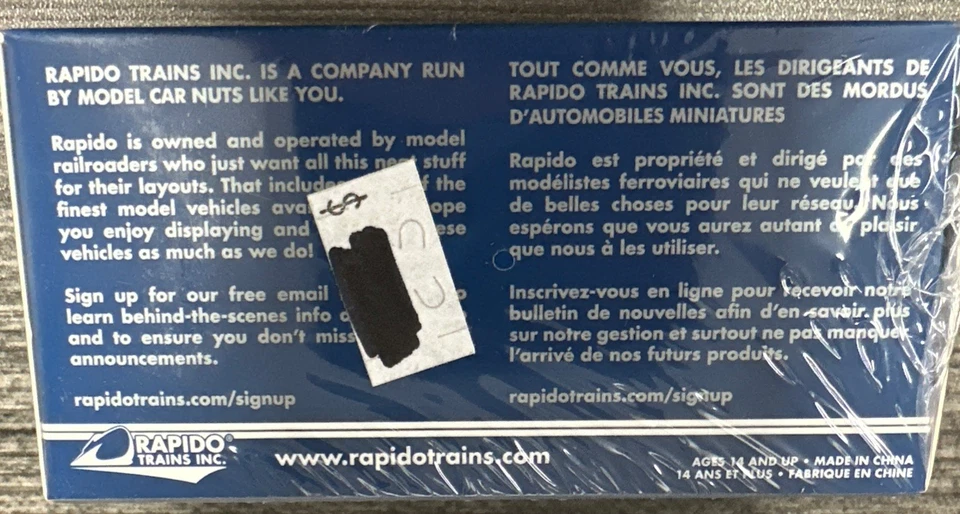 Chevrolet Impala Amtrak Police Rapido escala HO #800012 principios de 1980 nuevo en caja Foto 4 de 4