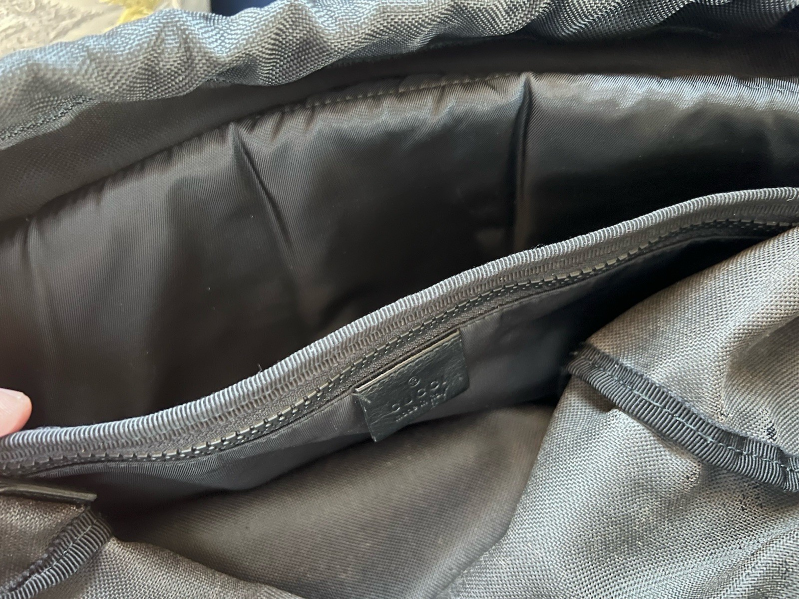 GUCCI Techno Techpack Backpack Canvas Nylon Authe… - image 6