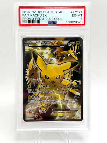 Pokemon Pikachu EX PSA 6 Promo XY Promos XY124