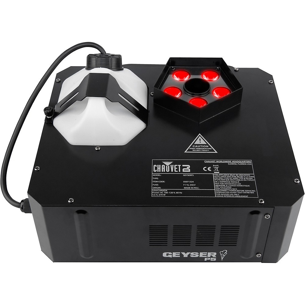 CHAUVET DJ Geyser P5 Vertical Fog Machine with RGBAUV LEDs and Wireless Remote 78390₽