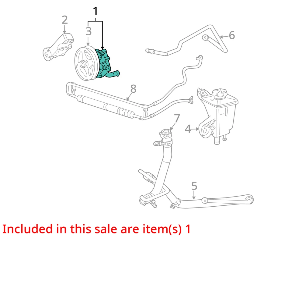 Jaguar S-Type 2005 bomba de dirección asistida fabricante de equipos originales 122 k millas - LKQ328466981 Foto 4 de 4