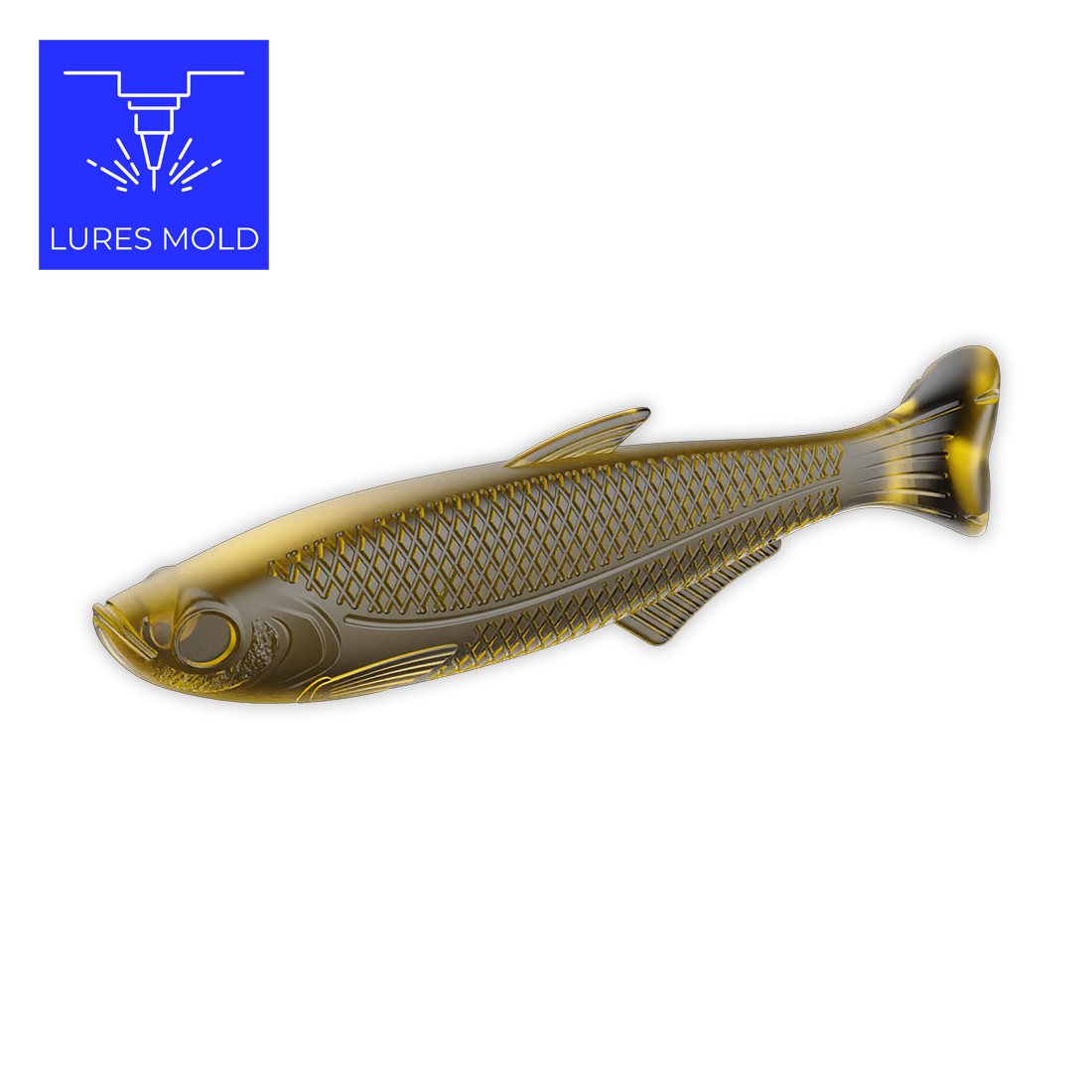 Bait DIY Fishing Mold Soft Plastisol Swimbait K176 6inch - Image 4