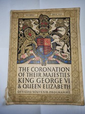 CORONATION OF THEIR MAJESTIES KING GEORGE 6 & QUEEN ELIZABETH(1937) Programme