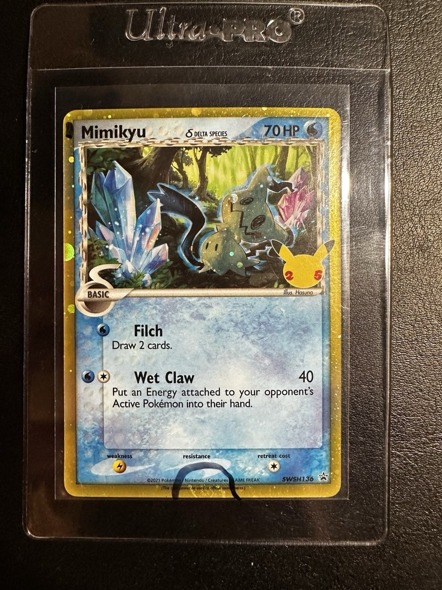 Mint Mimikyu Delta Species SWSH136 Promo Pokemon Celebrations card