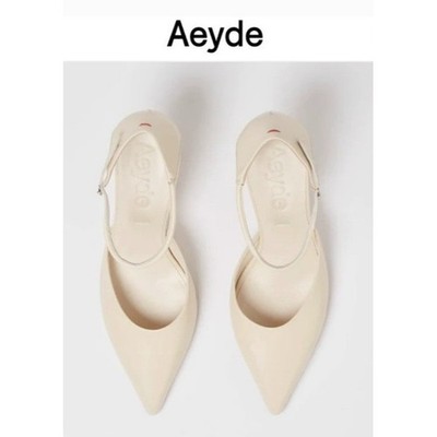 AEYDE Selma cream leather color Pointed Toe Pump Women SIZE EU 38.5/US 7.5