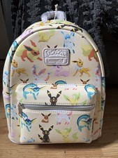 NEW Pokemon Loungefly Eevee Eeveelutions Watercolor Mini Backpack