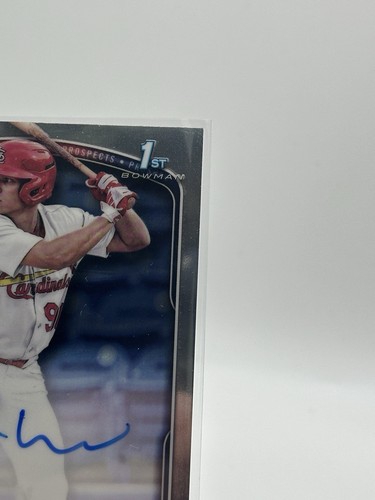 JJ Wetherholt 2025 Bowman 1st Chrome Prospect Auto St. Louis Cardinals #CPA-JW - Picture 4 of 10