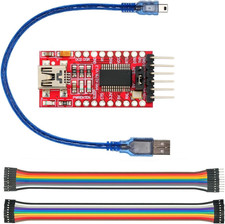 Mini USB to TTL Serial Converter Adapter, 3.3V/5.5V, FTDI Breakout Board for Ard