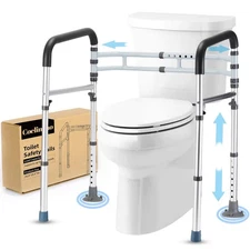 Toilet Safety Rail - Adjustable Detachable Medical Safety Frame