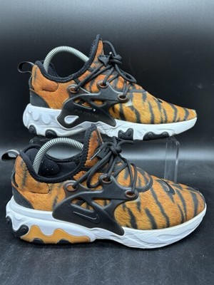 Nike React Presto Mens Running Shoes Tiger Animal Print CN7664-800 Size 7