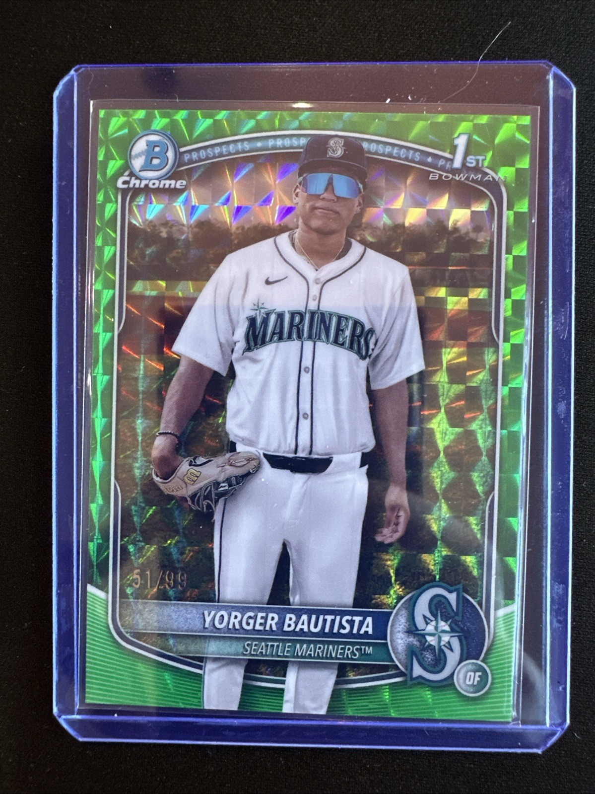 2025 Bowman Chrome Prospect Yorger Bautista 1st Bowman Green /99