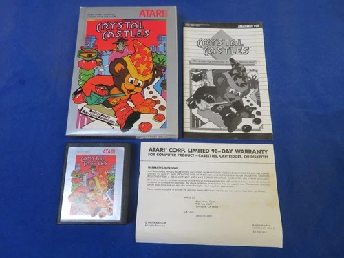 Crystal Castles (Atari 2600, 1984)*CX26110* COMPLETE IN BOX* CIB*