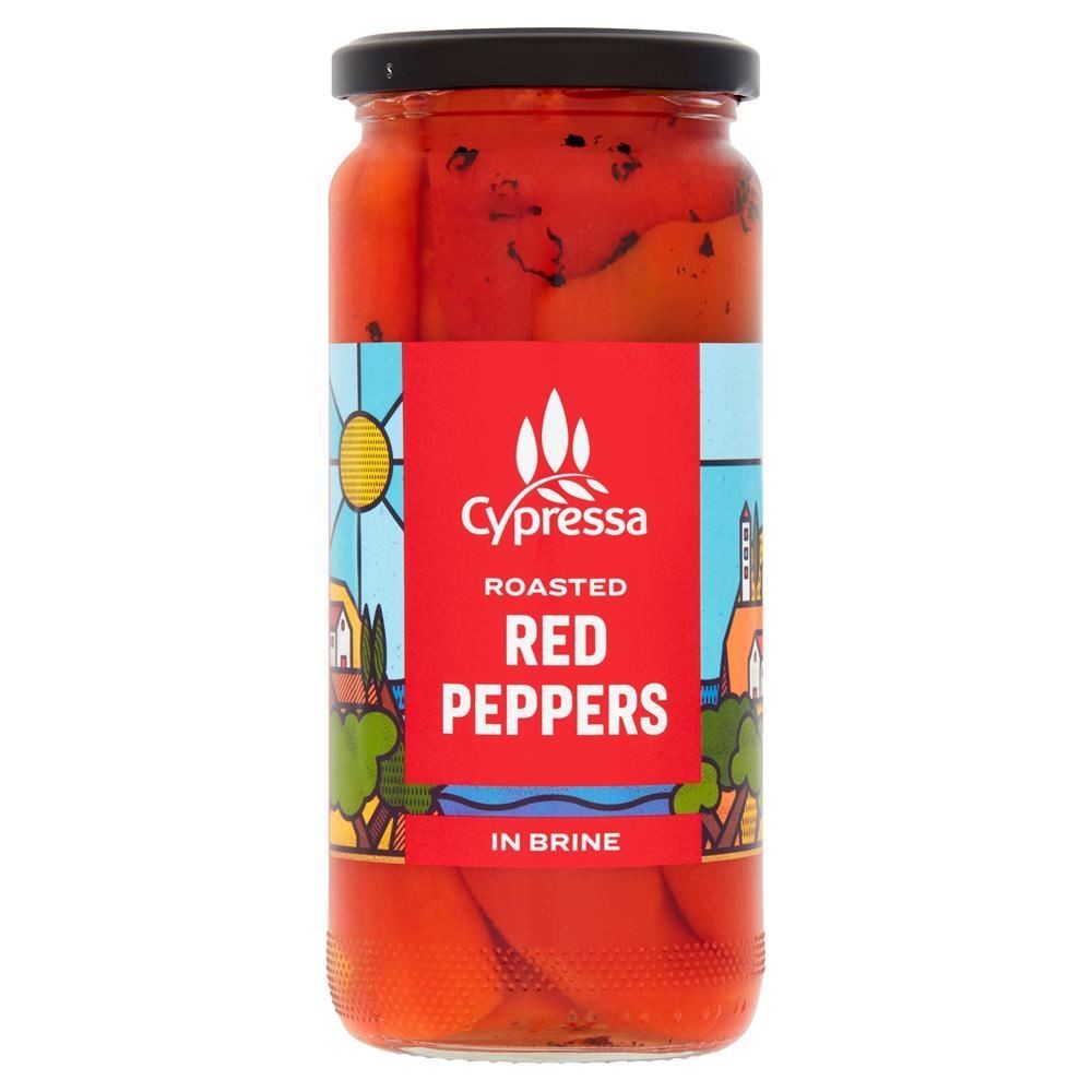 Cypressa Roasted Red Peppers 465g - 2 Pack