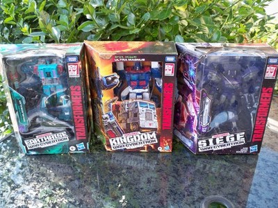 TRANSFORMERS EARTHRISE SIEGE ULTRA MAGNUS SHOCKWAVE DOUBLE DEALER  LEADER LOT