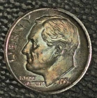 1951, Roosevelt dime, Gem BU, Pretty Toning