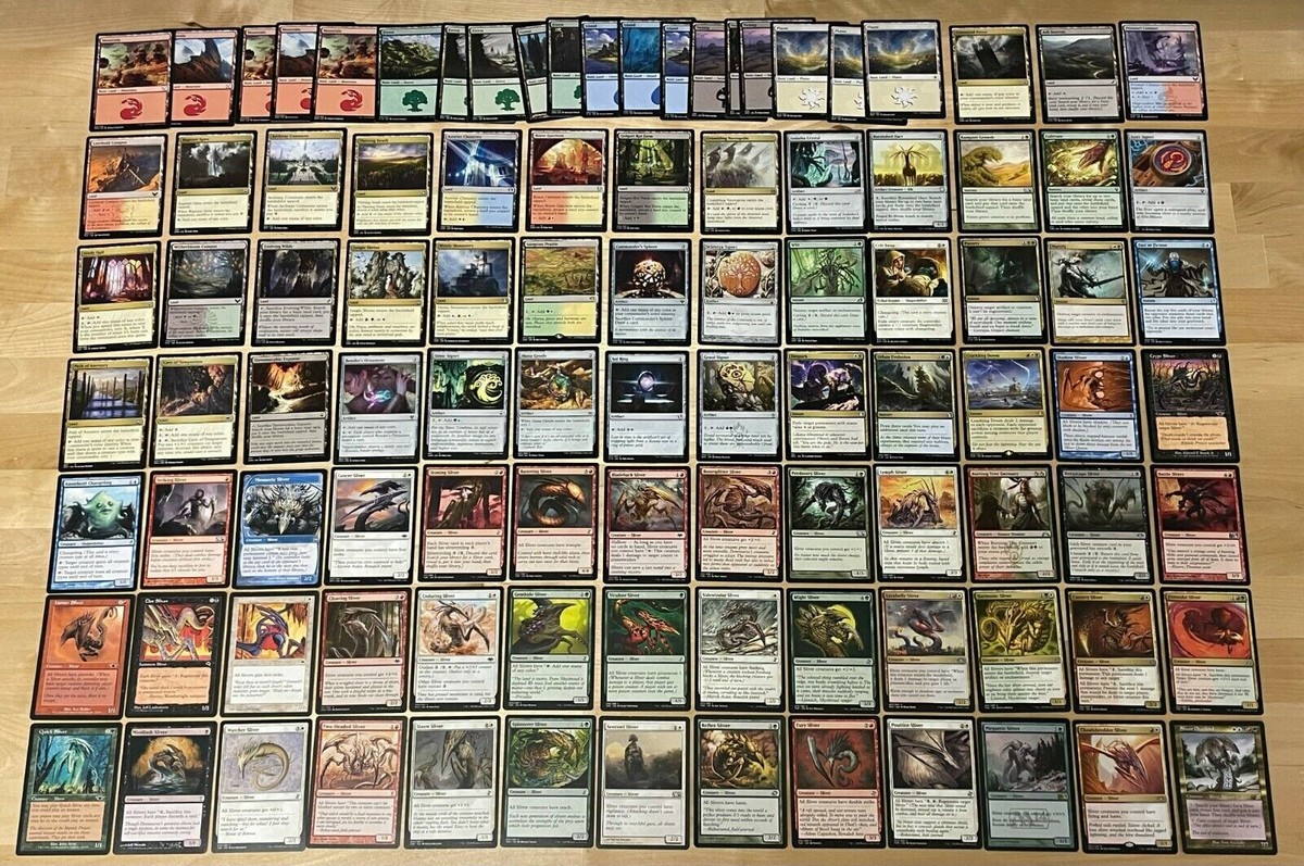 マジック：ザ・ギャザリング EDH Sliver set (35 Slivers) Sliver Gravemother SLIVERS Commander Deck Custom Magic Pre