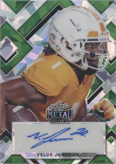 2022 Leaf Metal Draft Velus Jones Jr. #PA-VJJ - 1 of 2