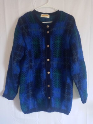 Vtg James Pringle Weavers Sweater Womens Medium Cardigan